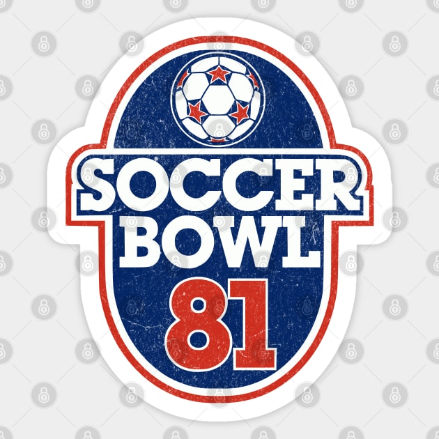 Retro Soccer Bowl 1981 Defunct Soccer League of North America Sticker by Yesteeyear